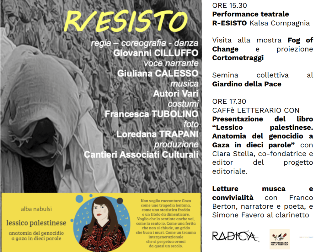 Domenica 16/11 [CREARE LA PACE] riflessione teatro poesia arte e&nbsp;socialità